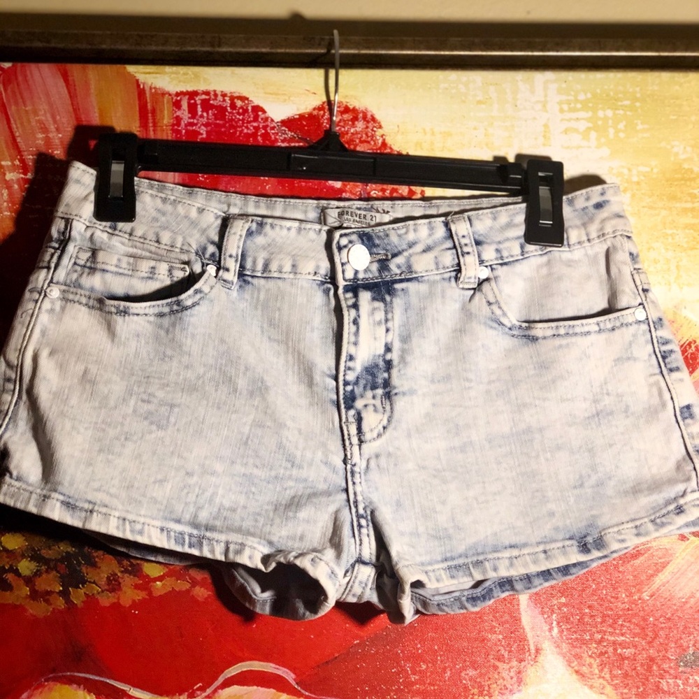 Forever 21 Light Denim Shorts